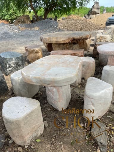 โต๊ะหินธรรมชาติ