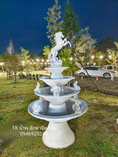 น้ำพุแต่งสวนโมเดิร์น