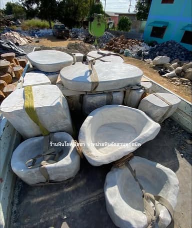 โต๊ะชุดอ่างหิน 5 ที่นั่ง